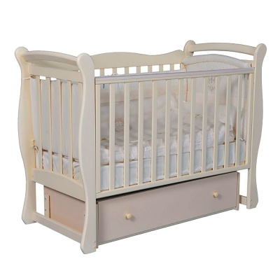 Детская кроватка-маятник Антел Julia 1 слоновая кость 01